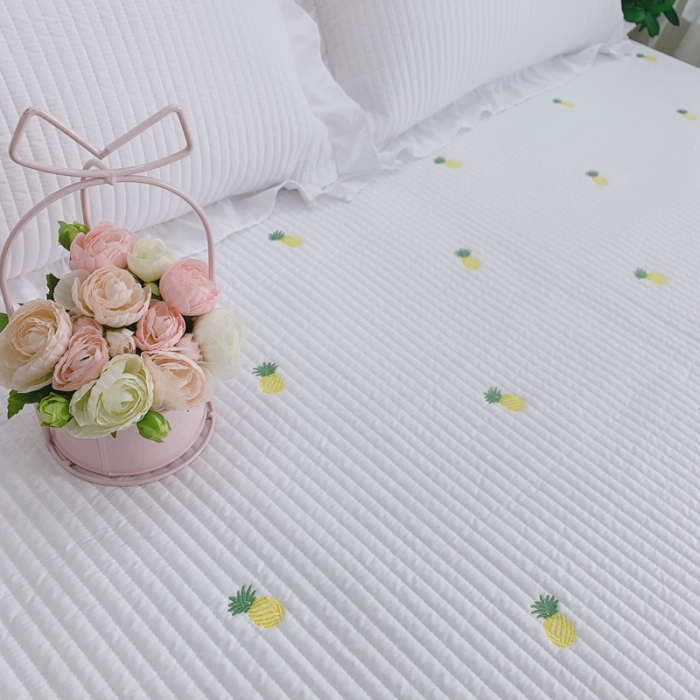 91家纺网 家纺一手货源 找家纺 （总）漫调 2022新款ins风韩版床盖三件套