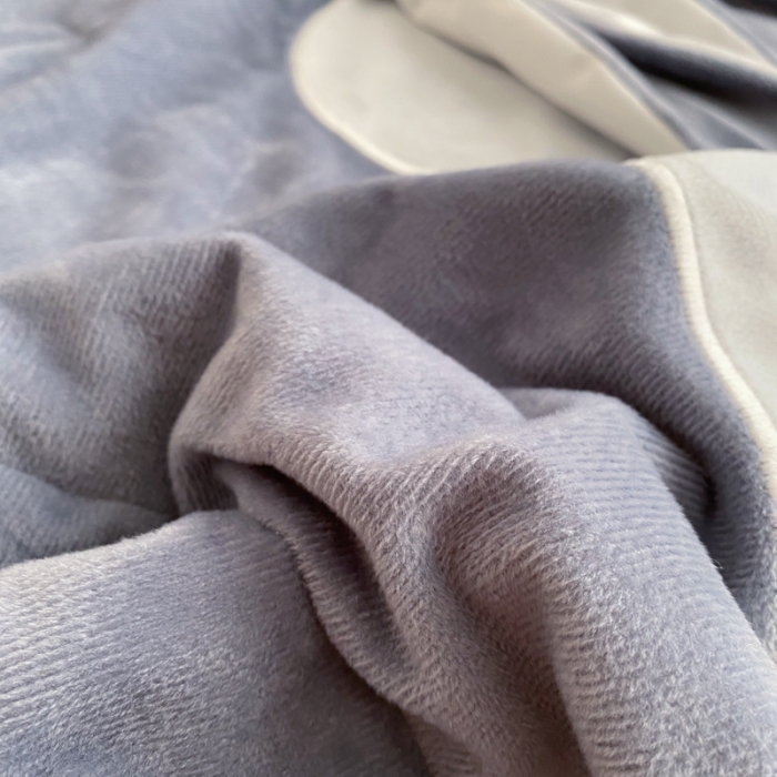 91家纺网 家纺一手货源 找家纺 被靠被 2021新款萌兔多功能盖毯 儿童蓝灰