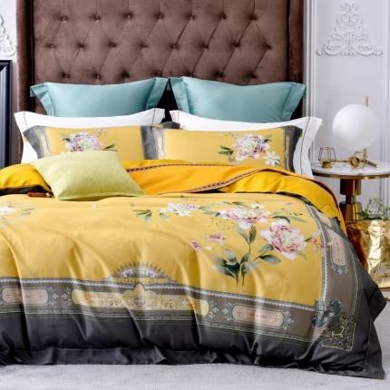 91家纺网 家纺一手货源 找家纺 （总）栩裕纺织 2023新款50支长绒棉数码印花四件套