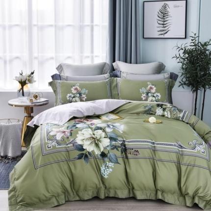 91家纺网 家纺一手货源 找家纺 （总）栩裕纺织 2023新款50支长绒棉数码印花四件套