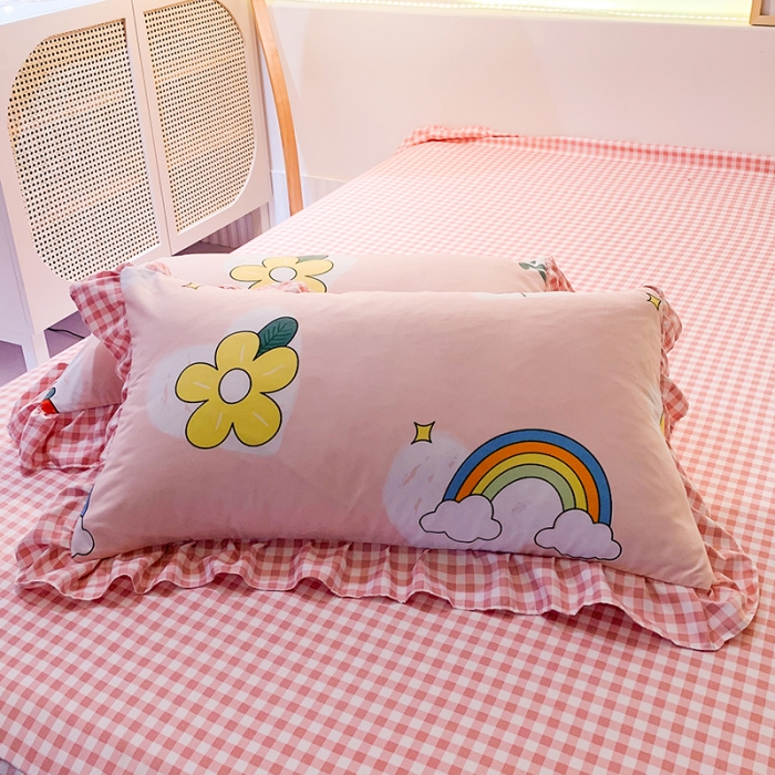 91家纺网 家纺一手货源 找家纺 梦之岛 2020新款加厚磨毛四件套 草莓乐园