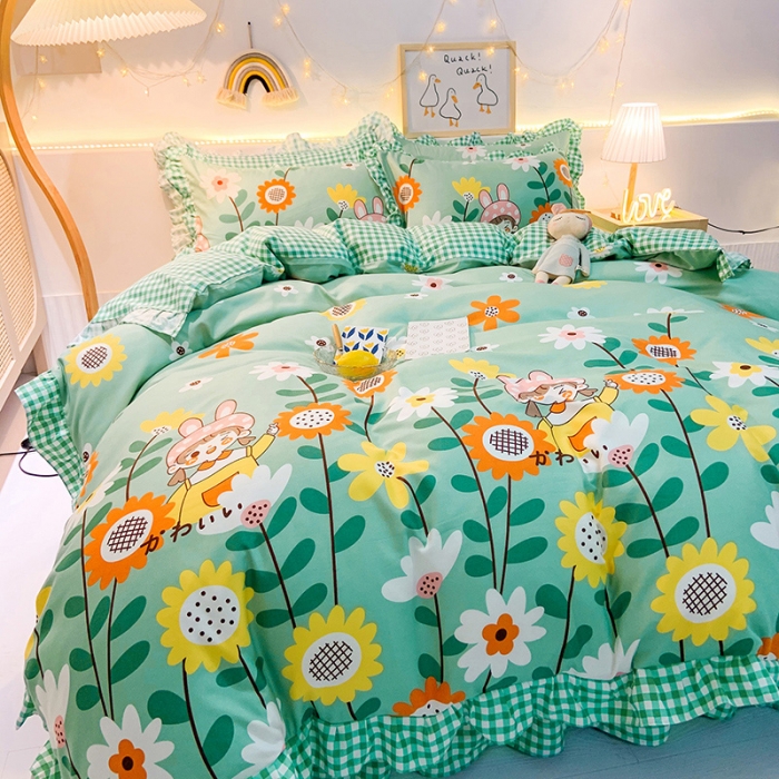 91家纺网 家纺一手货源 找家纺 梦之岛 2020新款加厚磨毛四件套 初恋