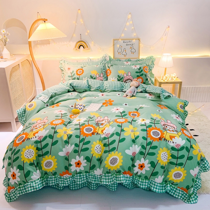 91家纺网 家纺一手货源 找家纺 梦之岛 2020新款加厚磨毛四件套 初恋