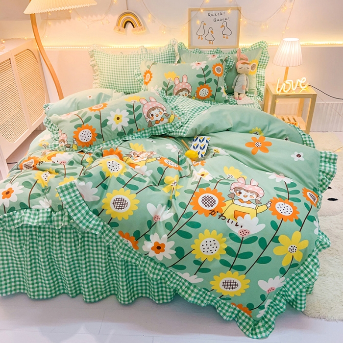 91家纺网 家纺一手货源 找家纺 梦之岛 2020新款加厚磨毛四件套 初恋