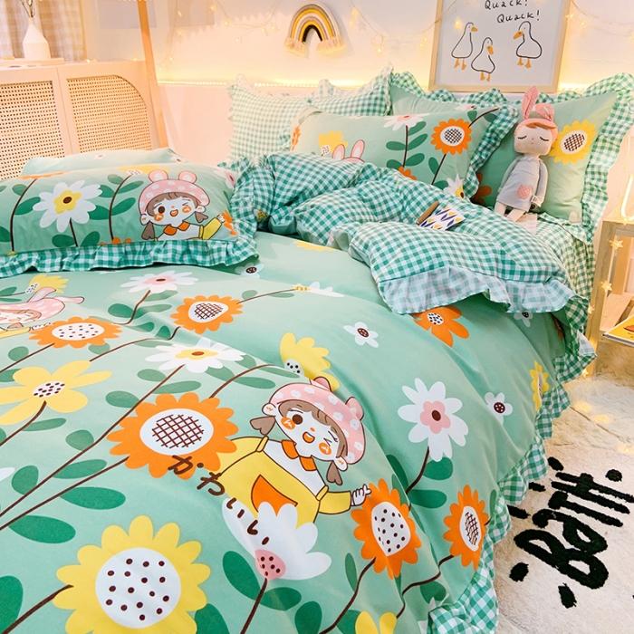 91家纺网 家纺一手货源 找家纺 梦之岛 2020新款加厚磨毛四件套 初恋