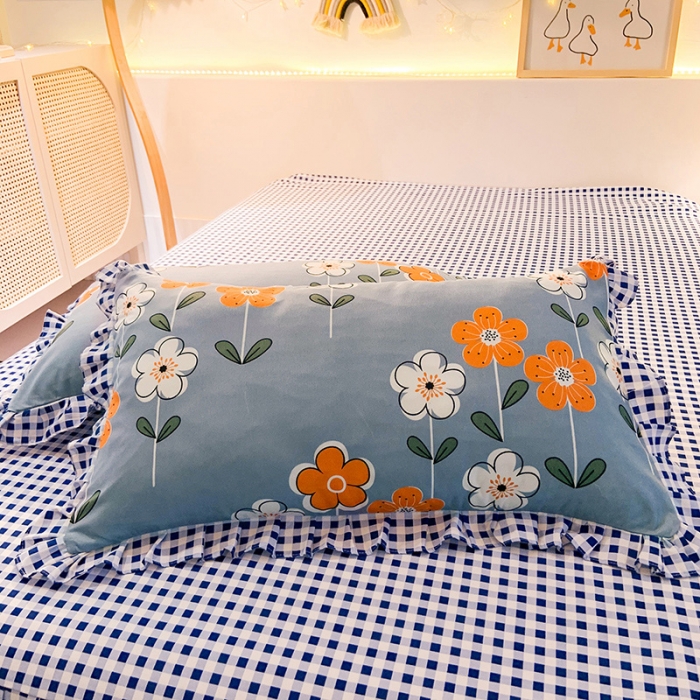 91家纺网 家纺一手货源 找家纺 梦之岛 2020新款加厚磨毛四件套 花房姑娘