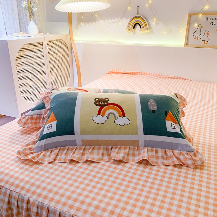 91家纺网 家纺一手货源 找家纺 梦之岛 2020新款加厚磨毛四件套 快乐空间