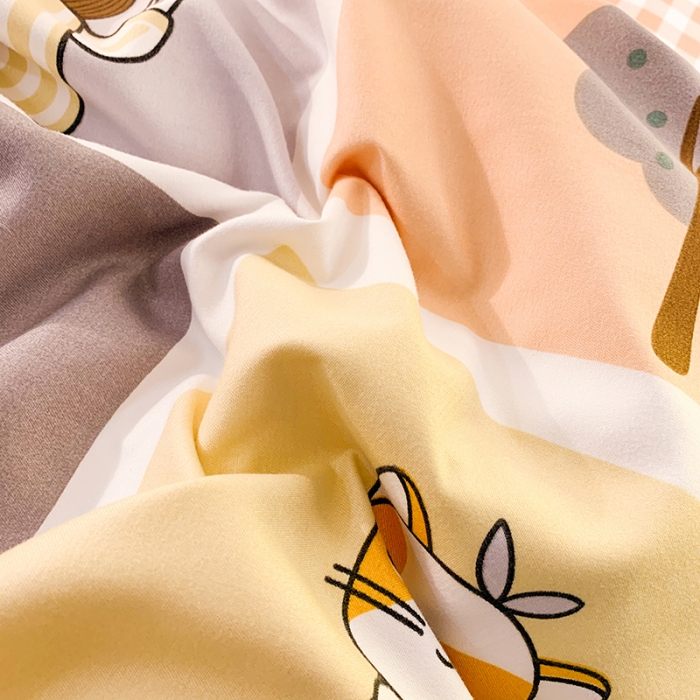 91家纺网 家纺一手货源 找家纺 梦之岛 2020新款加厚磨毛四件套 快乐空间