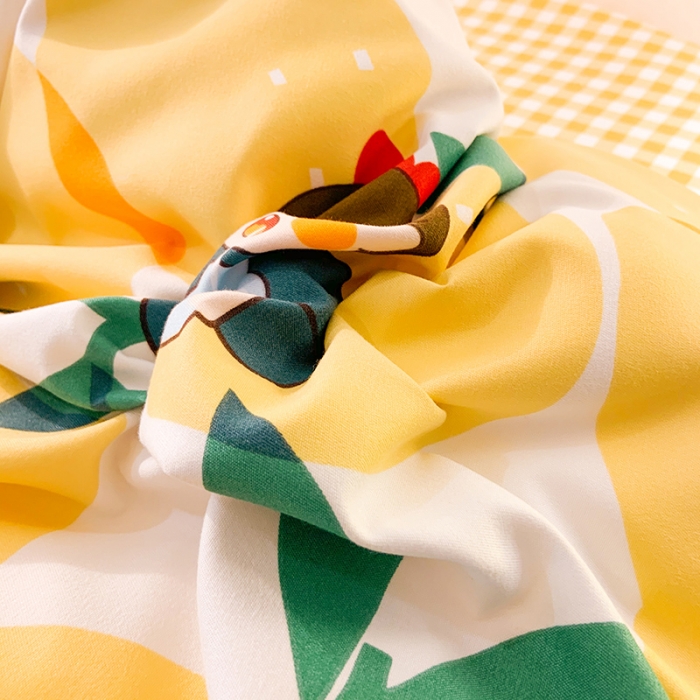 91家纺网 家纺一手货源 找家纺 梦之岛 2020新款加厚磨毛四件套 柠檬女孩