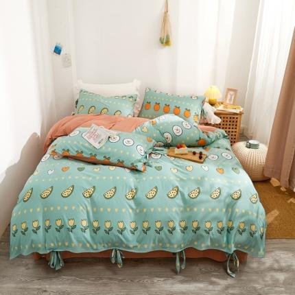 91家纺网 家纺一手货源 找家纺 （总）眠屿 2020新款针织棉四件套