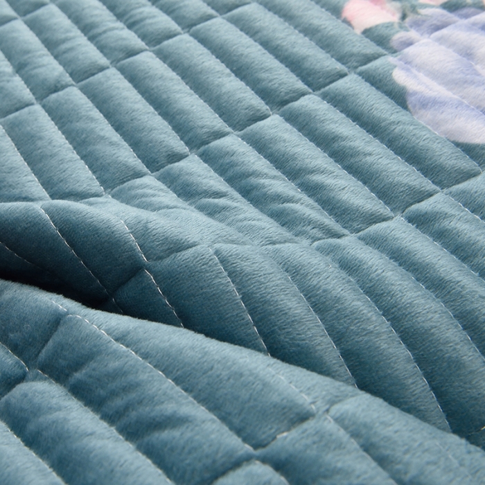 91家纺网 家纺一手货源 找家纺 雨洋家纺 2025新款炕垫水晶绒床盖大炕盖 百花齐放