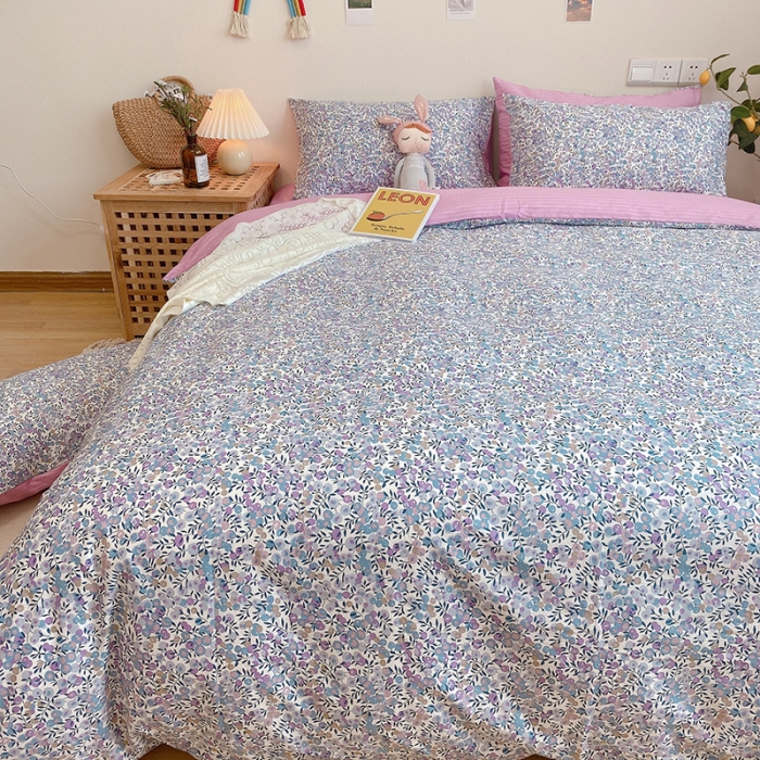 91家纺网 家纺一手货源 找家纺 沐棉家居 2020新款全棉13370四件套 香蜜