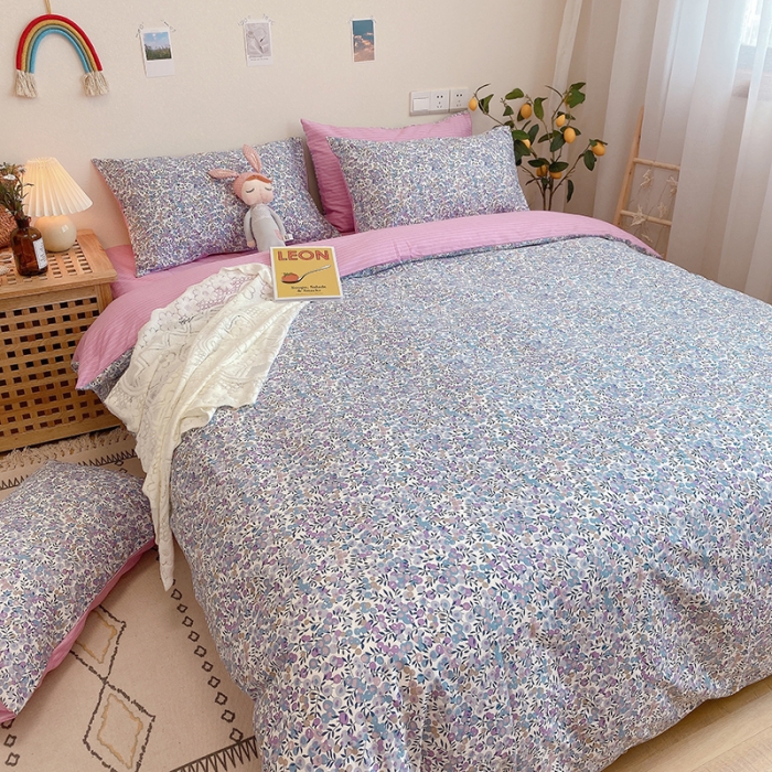 91家纺网 家纺一手货源 找家纺 沐棉家居 2020新款全棉13370四件套 香蜜