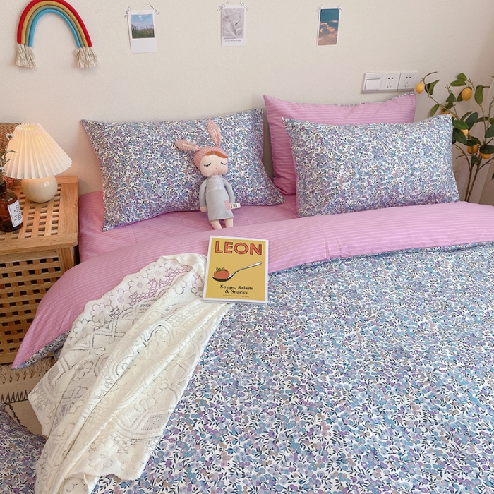 91家纺网 家纺一手货源 找家纺 沐棉家居 2020新款全棉13370四件套 香蜜