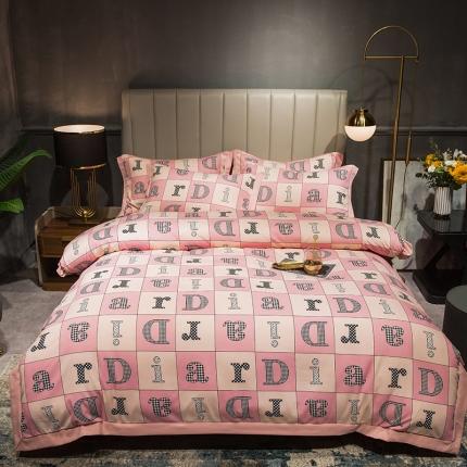 91家纺网 家纺一手货源 找家纺 （总）苹果星 180克生态磨毛水晶绒牛奶绒四件套活性印染