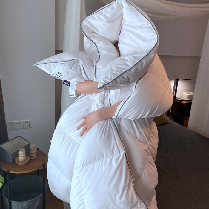 91家纺网 家纺一手货源 找家纺 俏企鹅 2025新款孔雀开屏羽绒被芯冬被春秋被子 孔雀开屏