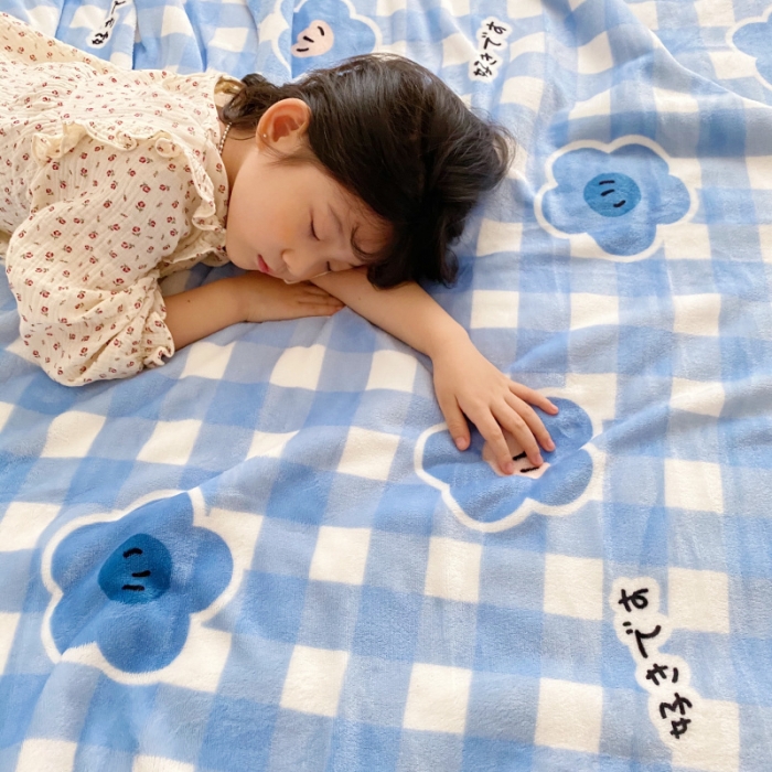 91家纺网 家纺一手货源 找家纺 川悦生活2020新款羊羔绒毯子卡通亲肤牛奶绒毛毯 爱心兰