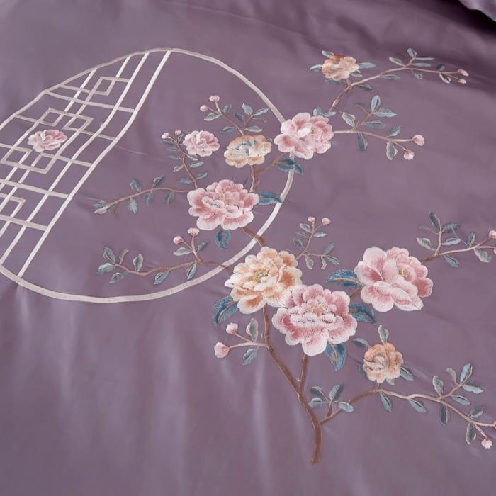 91家纺网 家纺一手货源 找家纺 微商爆款婚庆送礼100支长绒棉宫廷风刺绣四件套批发招代理