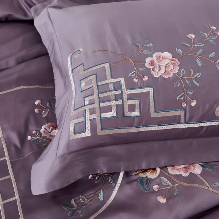 91家纺网 家纺一手货源 找家纺 微商爆款婚庆送礼100支长绒棉宫廷风刺绣四件套批发招代理