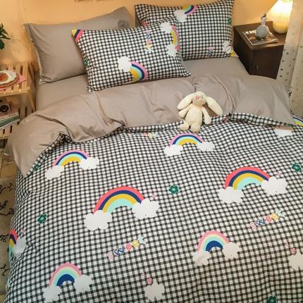 91家纺网 家纺一手货源 找家纺 （总）琪格格 2020新款13372全棉实拍二次元可爱四件套