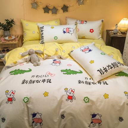 91家纺网 家纺一手货源 找家纺 （总）琪格格 2020新款13372全棉实拍二次元可爱四件套