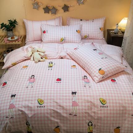 91家纺网 家纺一手货源 找家纺 （总）琪格格 2020新款13372全棉实拍二次元可爱四件套