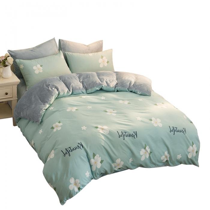 91家纺网 家纺一手货源 找家纺 凯儿家纺时尚法莱绒三件四件套牛奶雕花水晶绒