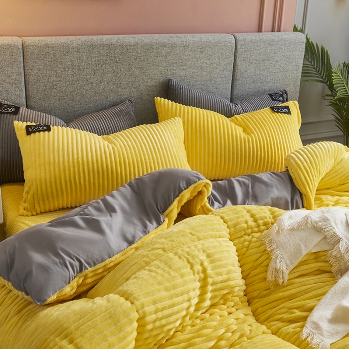 91家纺网 家纺一手货源 找家纺 （总）被多多 2022新款魔法绒冬被四件套