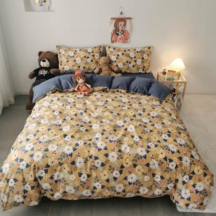 91家纺网 家纺一手货源 找家纺 （总）HL原创 2020新款13372全棉小清新四件套实拍图