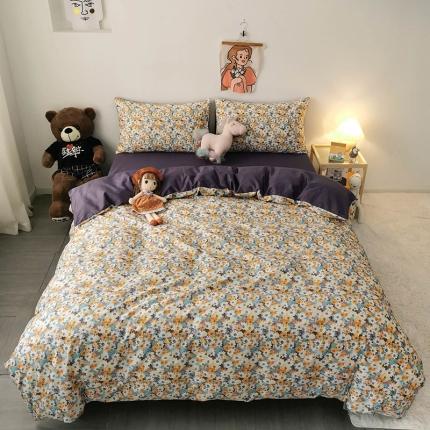 91家纺网 家纺一手货源 找家纺 HL原创 2020新款13372全棉小清新四件套实拍图 美好