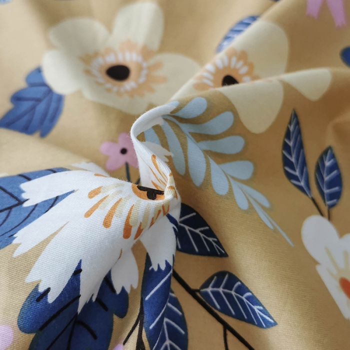 91家纺网 家纺一手货源 找家纺 HL原创 2020新款13372全棉小清新四件套实拍图 怀旧