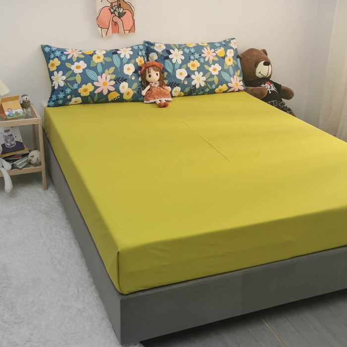 91家纺网 家纺一手货源 找家纺 HL原创 2020新款13372全棉小清新四件套实拍图 卉语