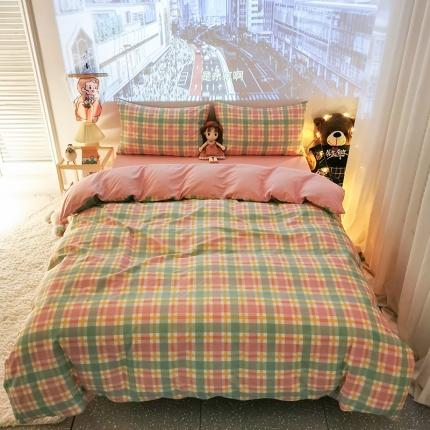 91家纺网 家纺一手货源 找家纺 （总）HL原创新款13372全棉四件套夜晚网红风实拍图