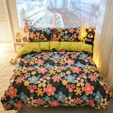 91家纺网 家纺一手货源 找家纺 （总）HL原创新款13372全棉四件套夜晚网红风实拍图