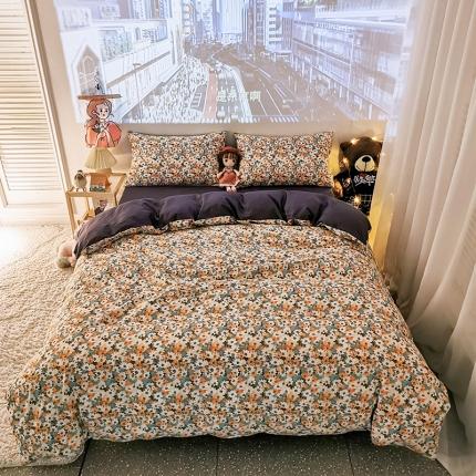 91家纺网 家纺一手货源 找家纺 （总）HL原创新款13372全棉四件套夜晚网红风实拍图