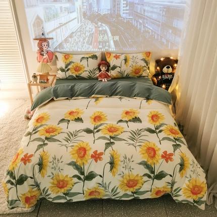 91家纺网 家纺一手货源 找家纺 （总）HL原创新款13372全棉四件套夜晚网红风实拍图