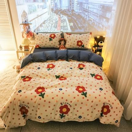 91家纺网 家纺一手货源 找家纺 （总）HL原创新款13372全棉四件套夜晚网红风实拍图