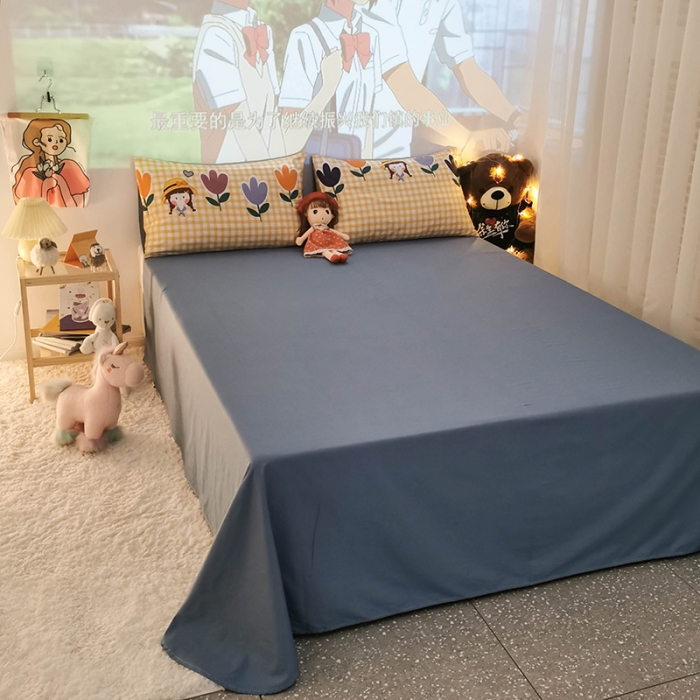 91家纺网 家纺一手货源 找家纺 HL原创新款13372全棉四件套夜晚网红风实拍图 花花酱