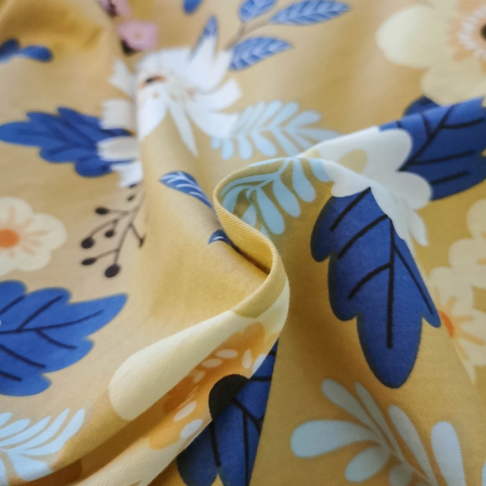 91家纺网 家纺一手货源 找家纺 HL原创新款13372全棉四件套夜晚网红风实拍图 怀旧