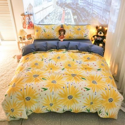 HL原创新款13372全棉四件套夜晚网红风实拍图 心若向阳