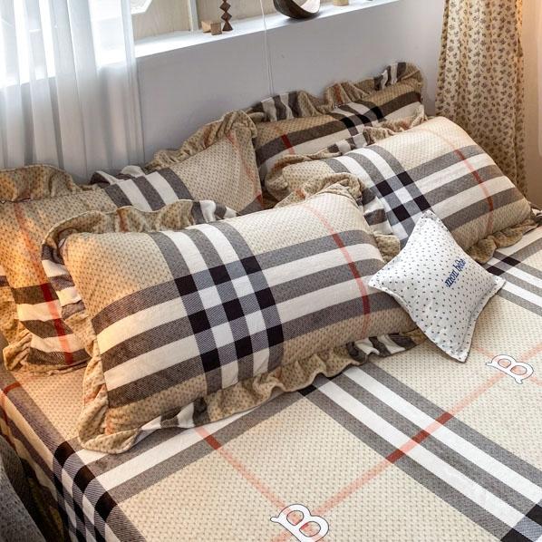 91家纺网 家纺一手货源 找家纺 （总）妖妖家纺 2020新款花边牛奶绒四件套