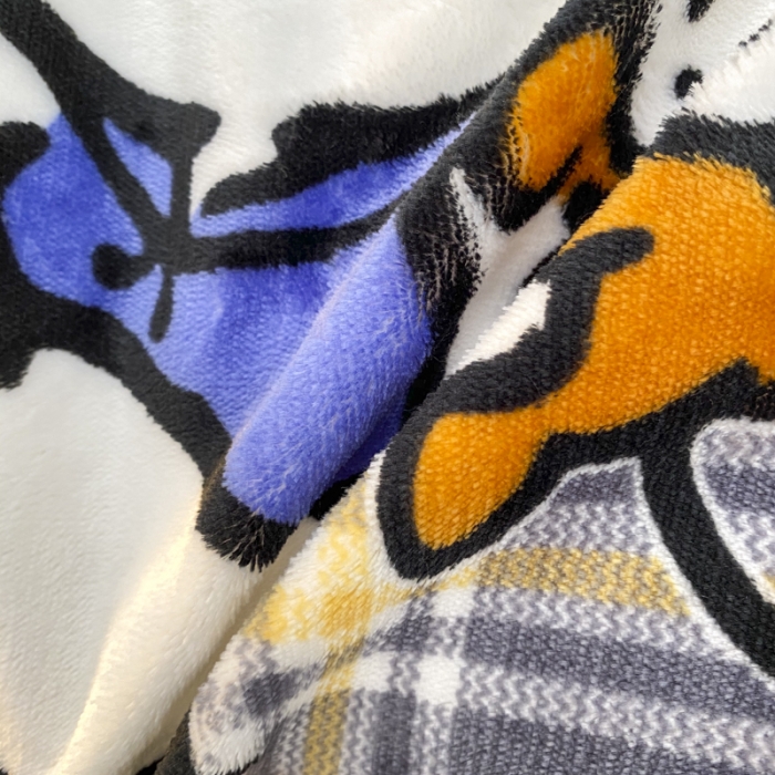 91家纺网 家纺一手货源 找家纺 妖妖家纺 2020新款花边牛奶绒四件套 巴卜豆豆