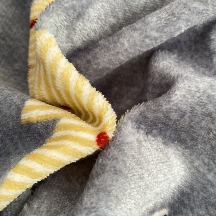 91家纺网 家纺一手货源 找家纺 妖妖家纺 2020新款花边牛奶绒四件套 北岛-灰