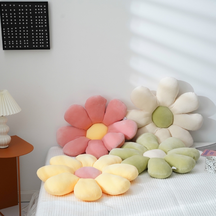 91家纺网 家纺一手货源 找家纺 （总）希诺 2020新款朵朵系列-小雏菊抱枕