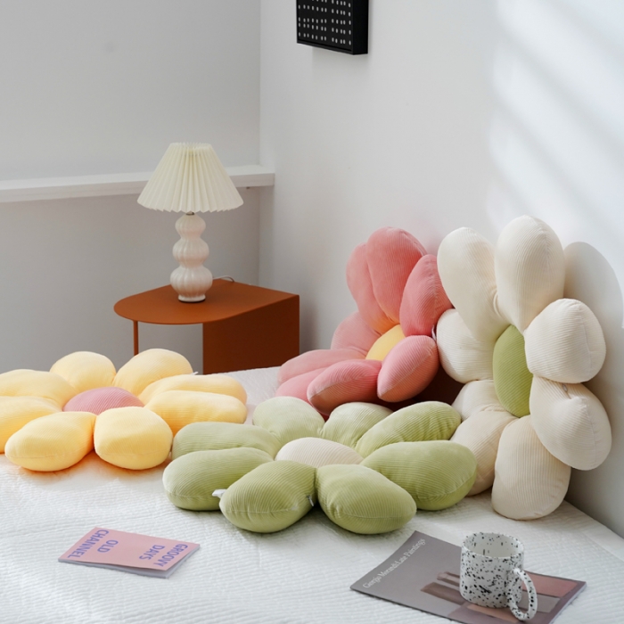 91家纺网 家纺一手货源 找家纺 （总）希诺 2020新款朵朵系列-小雏菊抱枕