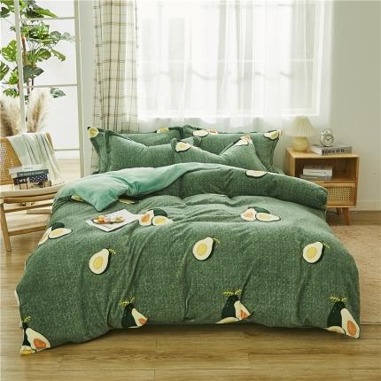 91家纺网 家纺一手货源 找家纺 （总）曼璐家纺 2025新款牛奶绒四件套