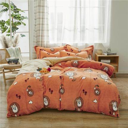 91家纺网 家纺一手货源 找家纺 （总）曼璐家纺 2025新款牛奶绒四件套