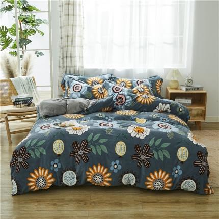 91家纺网 家纺一手货源 找家纺 （总）曼璐家纺 2025新款牛奶绒四件套