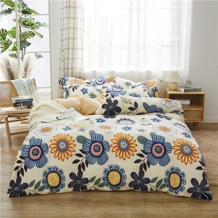 91家纺网 家纺一手货源 找家纺 （总）曼璐家纺 2025新款牛奶绒四件套