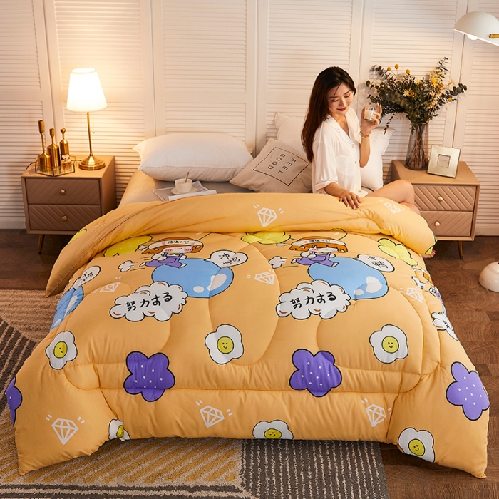 91家纺网 家纺一手货源 找家纺 畅销被业 2020新款海藻棉冬被 冲鸭